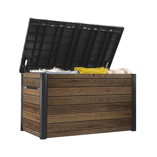 Rudos spalvos iš plastiko sodo daiktadėžė Signature – Keter-image-2