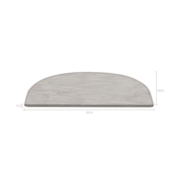 Laiptų kilimėlių rinkiniai kreminės spalvos 16 vnt. 20x65 cm Desert Sand – Vitaus-image-2