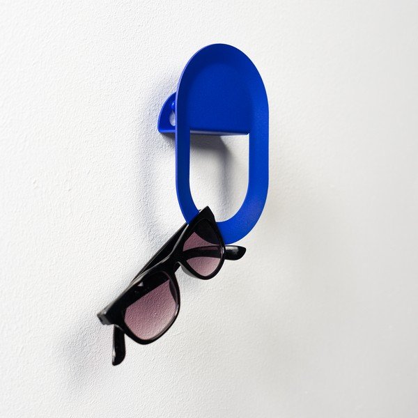 Sieninis mėlynos spalvos iš plieno kablys Coucou – Spinder Design-image-1