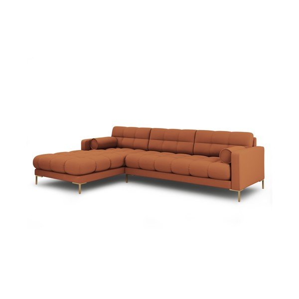 Kampinė sofa raudonos plytų spalvos (su kairiuoju kampu) Bali – Cosmopolitan Design-image-3
