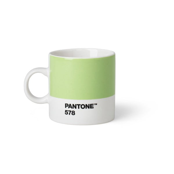 Šviesiai žalias Pantone Espresso puodelis, 120 ml