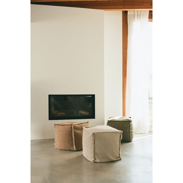 Kreminės spalvos sėdmaišis Handloom – Lorena Canals-image-2