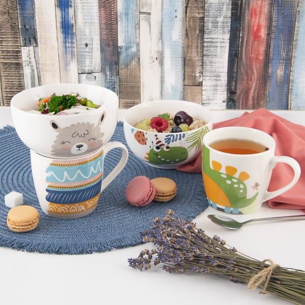 Iš porceliano  puodelio ir dubens rinkinys 2 vnt. 350 ml – Orion-image-1