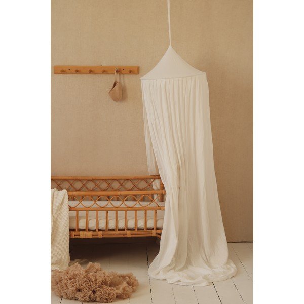 Baltos medvilnės baldakimas Cream - Moi Mili-image-3