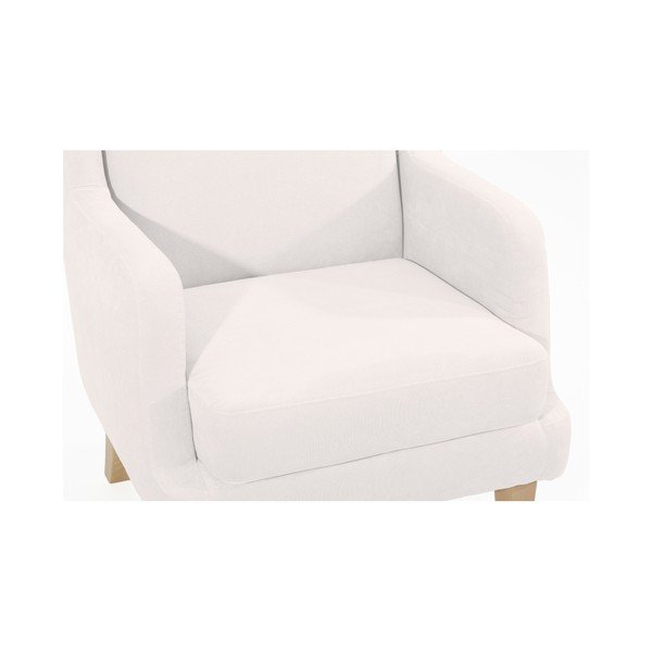Kreminės spalvos "Max Winzer Bennet Suede" fotelis-image-2