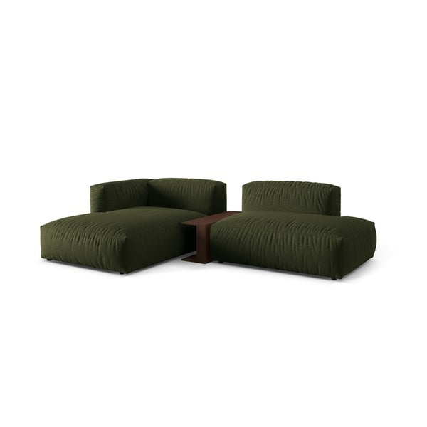 Modulinė kampinė sofa žalios spalvos (su kairiuoju kampu) Martina – Micadoni Home-image-2