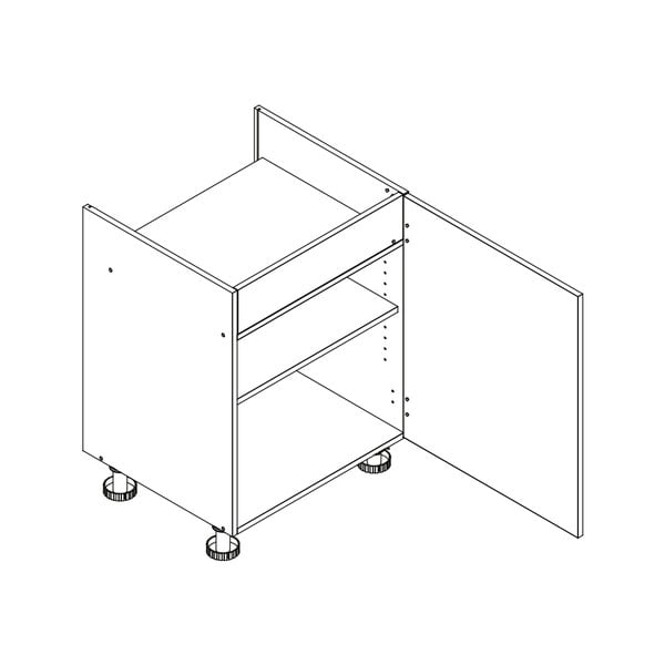 Apatinė virtuvės kaitlentės spintelė (plotis 60 cm) Brodie – STOLKAR-image-2