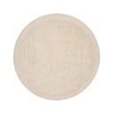 Rankų darbo kreminės spalvos iš vilnos apvalios formos kilimas ø 200 cm Marely – Kave Home