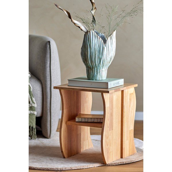 Iš kaučiukmedžio masyvo taburetė natūralios spalvos Bark – Bloomingville-image-1