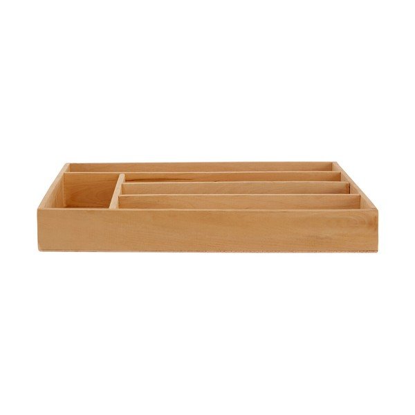 Natūralios spalvos iš medienos stalo įrankių padėklas 30 x 38 cm – Premier Housewares-image-1