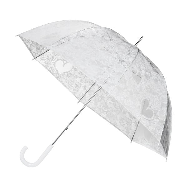 Paukščių narvelio teminio dizaino skaidrus skėtis, ⌀ 95 cm
