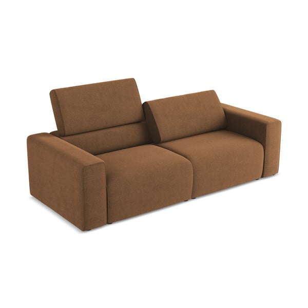 Rudos spalvos sofa 224 cm Kalea – Makamii-image-1