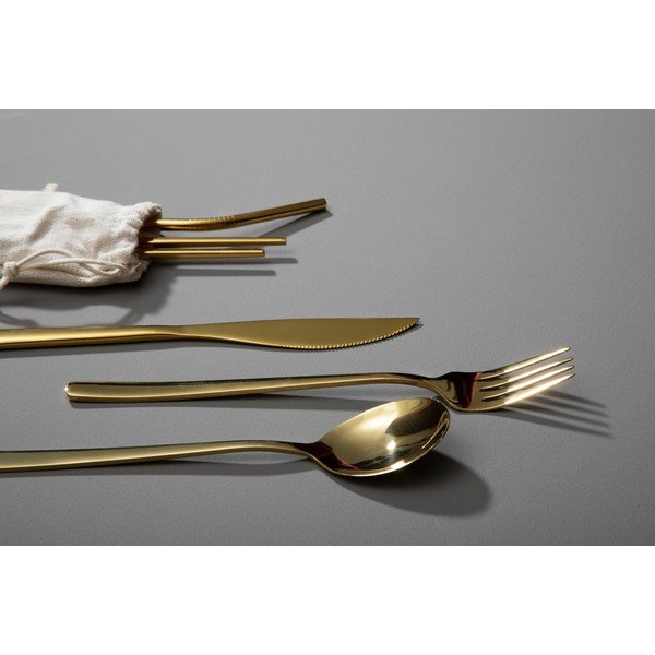 Stalo įrankiai auksinės spalvos iš nerūdijančio plieno 6 vnt. Mimo – Premier Housewares-image-2