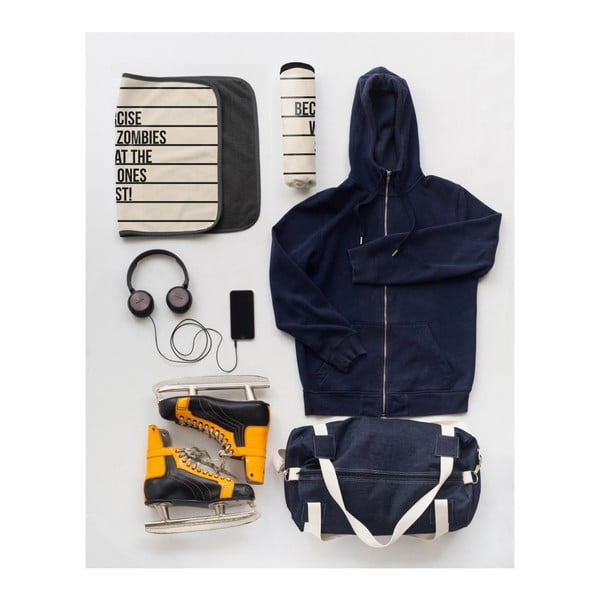 Medvilninis sportinis rankšluostis "Zombiai", 45 x 70 cm-image-2