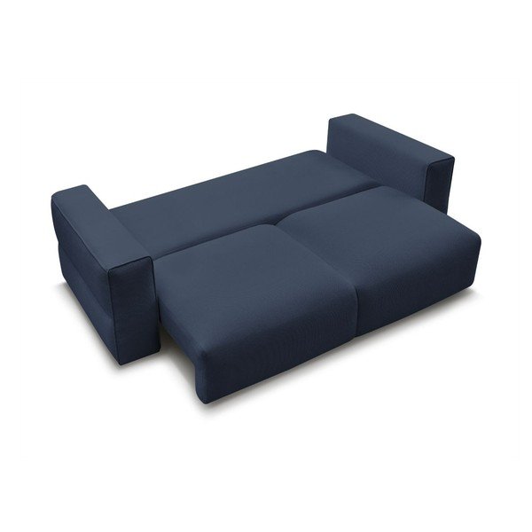 Mėlynos spalvos sulankstoma/su sandėliavimo vieta sofa 265 cm Ezechiel – Bobochic Paris-image-3