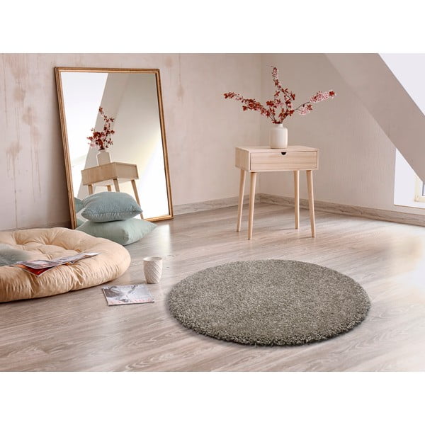 Pilkas kilimas Universal Aqua Liso, ø 80 cm-image-1