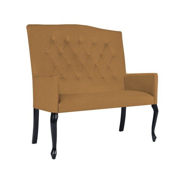 Geltonos spalvos dvivietė sofa Micadoni Home Giuseppe-image-4