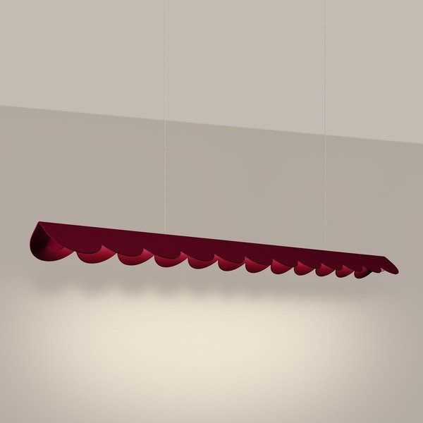 Bordo spalvos iš aliuminio kabantis šviestuvas LED BISCUIT – Thoro-image-1