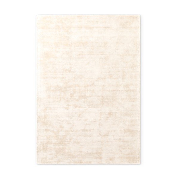 Rankų darbo dramblio kaulo spalvos iš viskozės kilimas 80x150 cm Noemi – Vikosa