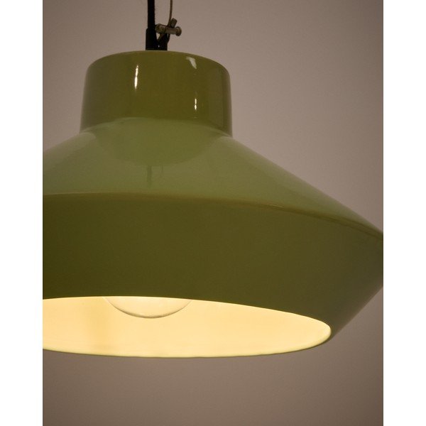 Šviesiai žalios spalvos kabantis šviestuvas ø 31 cm su keramikiniu gaubtu Portol – Kave Home-image-3
