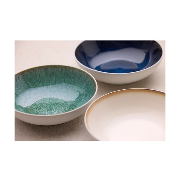 Baltos spalvos/žalios spalvos iš akmens masės mažas dubuo 900 ml Gastro White/Green – Bitz-image-4