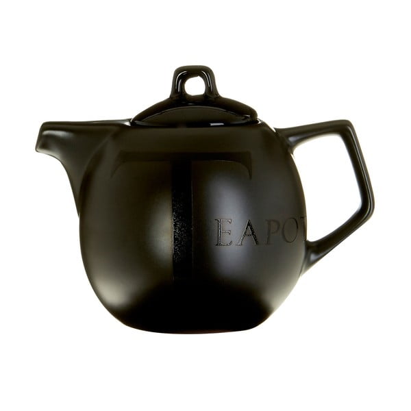 Juodos keramikos arbatinukas Premier Housewares, 500 ml
