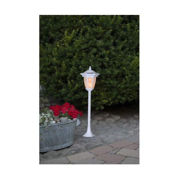 Baltas lauko šviestuvas su LED veikiantis saulės energija Star Trading Flame-image-3