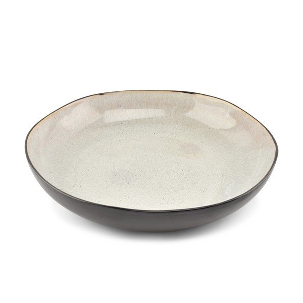 Juodos spalvos/smėlio spalvos iš akmens masės dubuo ø 32 cm Lunar – Salt&Pepper