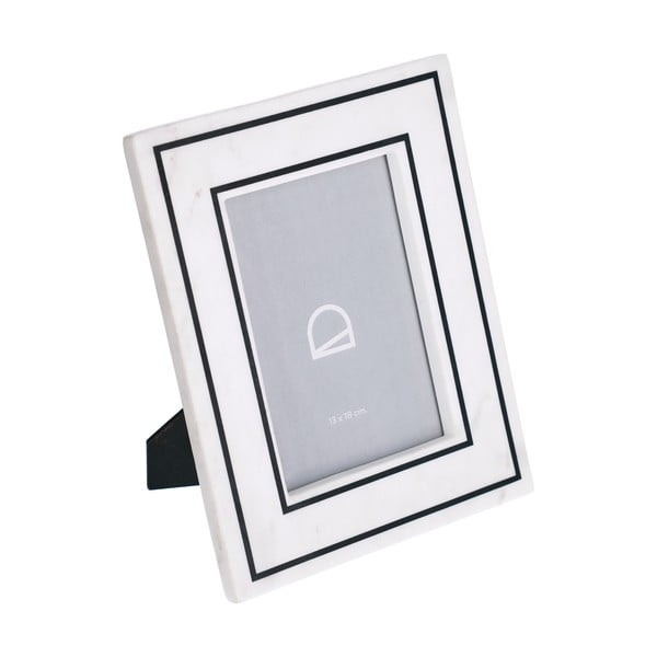 Baltos spalvos iš akmens pastatomas rėmas 20x25 cm Vittoria – Kave Home