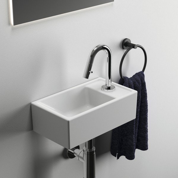 Iš keramikos maža kriauklė baltos spalvos 37x21 cm i.Life S – Ideal Standard-image-4