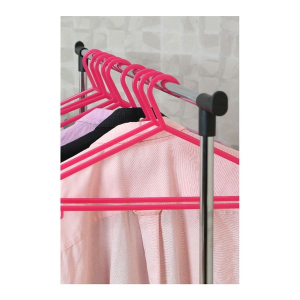 Iš metalo teleskopinė/su ratukais drabužių kabykla sidabrinės spalvos – Premier Housewares-image-2