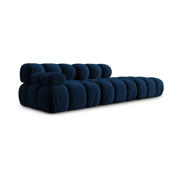 Sofa mėlynos spalvos iš velveto 282 cm Bellis – Micadoni Home-image-3