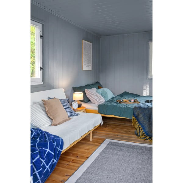 Pilkos ir kreminės spalvos dvipusis lauko kilimas NORTHRUGS Panama, 80 x 350 cm-image-3