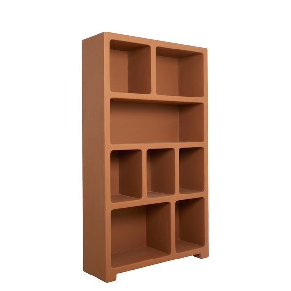 Terakotos spalvos pastatoma lentyna 110x190x35 cm Nahua – Light & Living