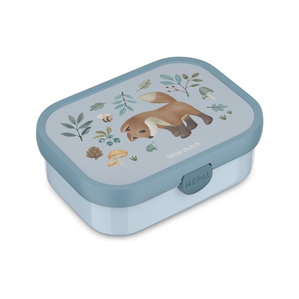 Šviesiai mėlynos spalvos iš plastiko vaikiška pietų dėžutė Forest Friends – Mepal