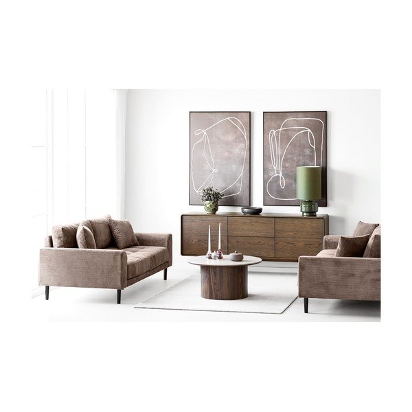 Rudos spalvos sofa iš kordinio velveto 210 cm Lido – House Nordic-image-3