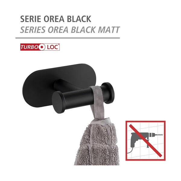 Juodas rankšluosčių laikiklis Wenko Orea-image-4