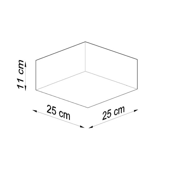 Lubinis šviestuvas baltos spalvos 25x25 cm Mitra – Sollux-image-4