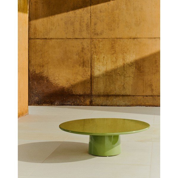 Iš betono apvalios formos sodo kavos staliukas ø 110 cm Albanella – Kave Home-image-1