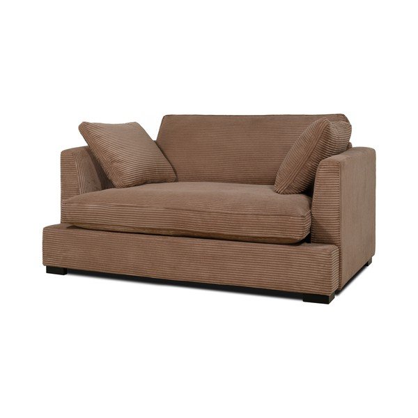 Sofa iš kordinio velveto šviesiai rudos spalvos 132 cm Mobby – Scandic-image-2