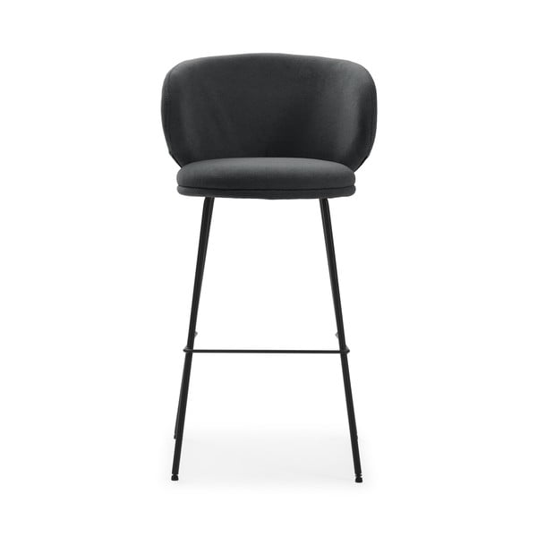 Baro taburėtės tamsiai pilkos spalvos 2 vnt. (sėdynės aukštis 65 cm) Rush – Marckeric-image-2