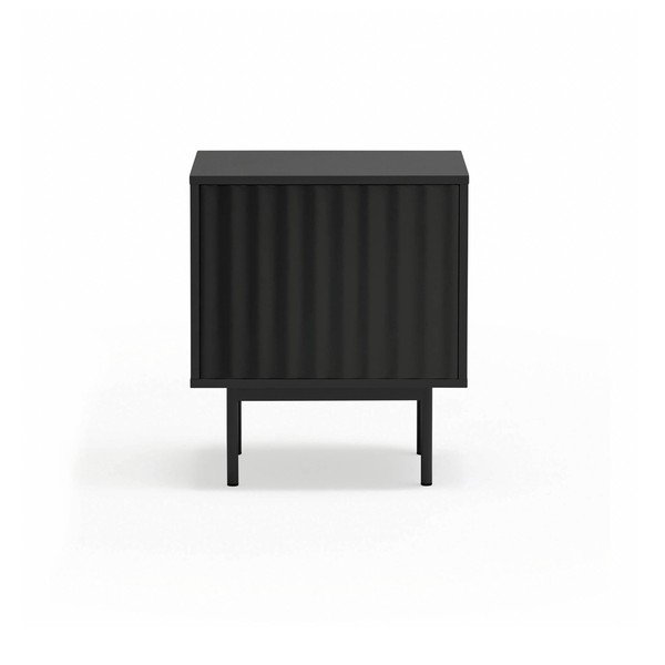 Juodos spalvos matinis naktinis staliukas Sierra – Teulat