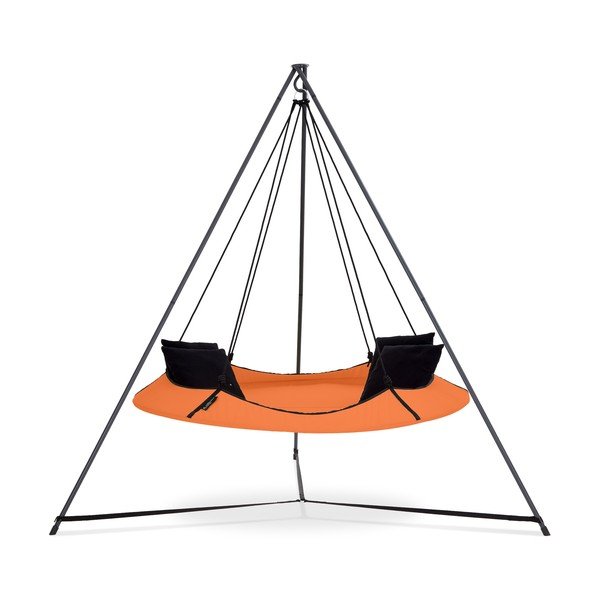 Oranžinės sodo sūpynės su stovu - Hangout Pod-image-1
