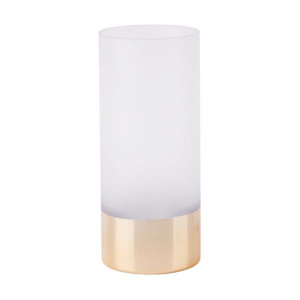 Baltai auksinė vaza PT LIVING, aukštis 18,5 cm