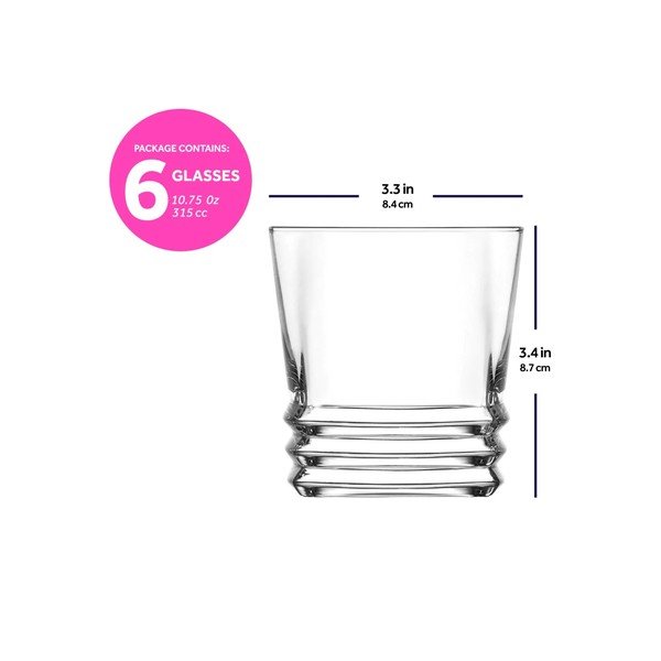 Stiklinės 6 vnt. viskiui 315 ml – Hermia-image-4