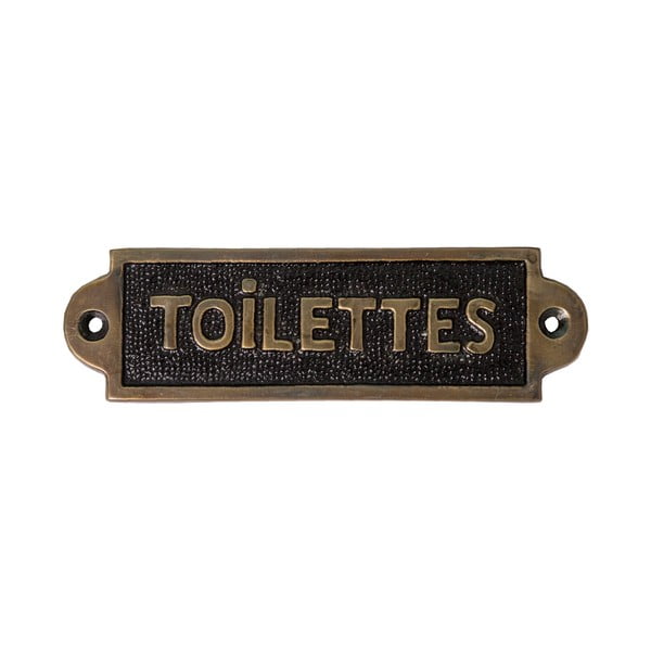 Iš metalo ženklas 15x4,5 cm Toilettes – Antic Line