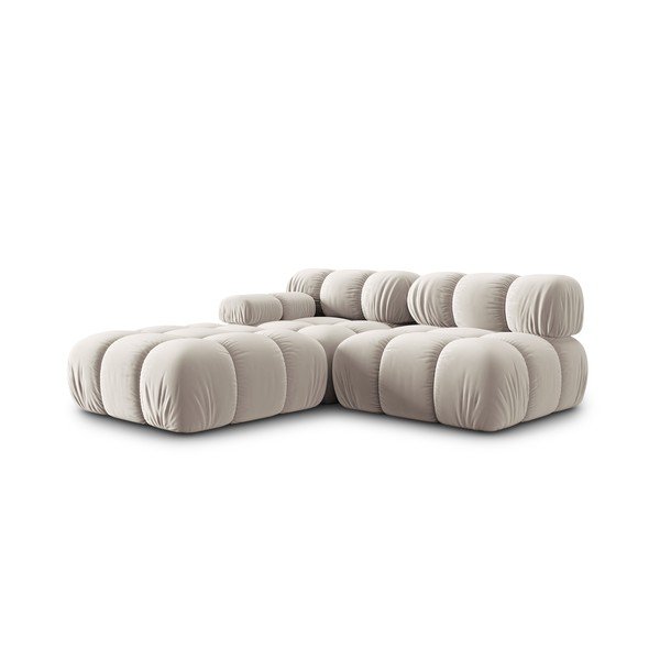 Iš velveto sofa smėlio spalvos 282 cm Bellis – Micadoni -image-4