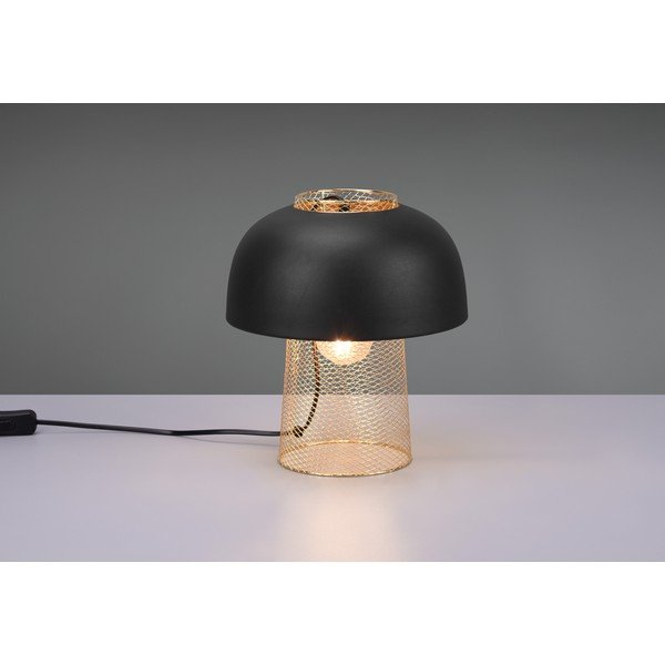 Matinės juodos spalvos iš metalo stalinis šviestuvas (aukštis 28 cm) Punch – Reality-image-1