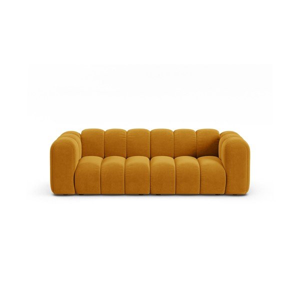 Sofa geltonos spalvos 228 cm Lupine – Micadoni Home