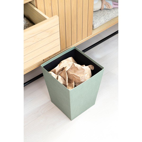 Žalsvai mėlynos spalvos šiukšliadėžė biurui Sofia Canvas Paper Laminate – Bigso-image-2